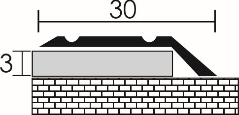 Öntapadós szintváltó 3 mm 2,7 m